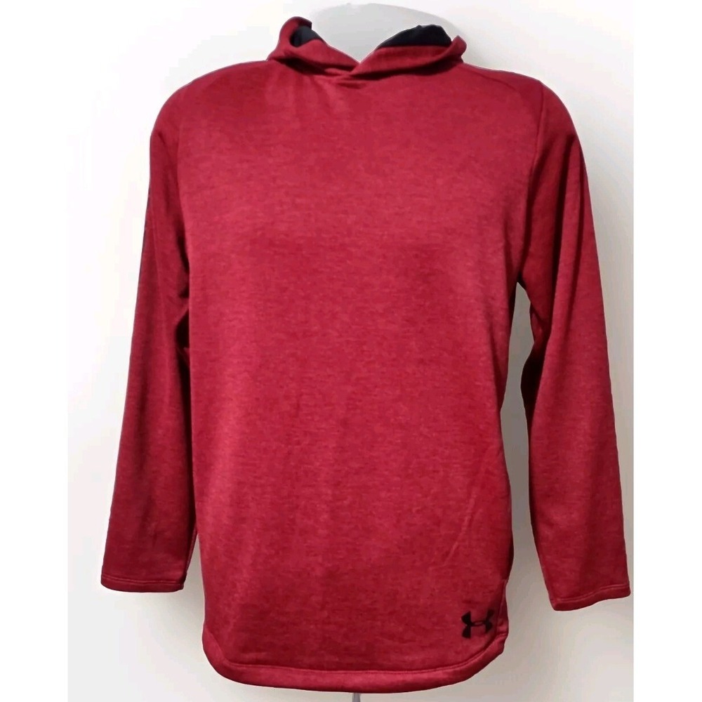Under Armour Sweatshirt Men's Medium Fleece Long Sleeve Hoodie Pocket Pullover